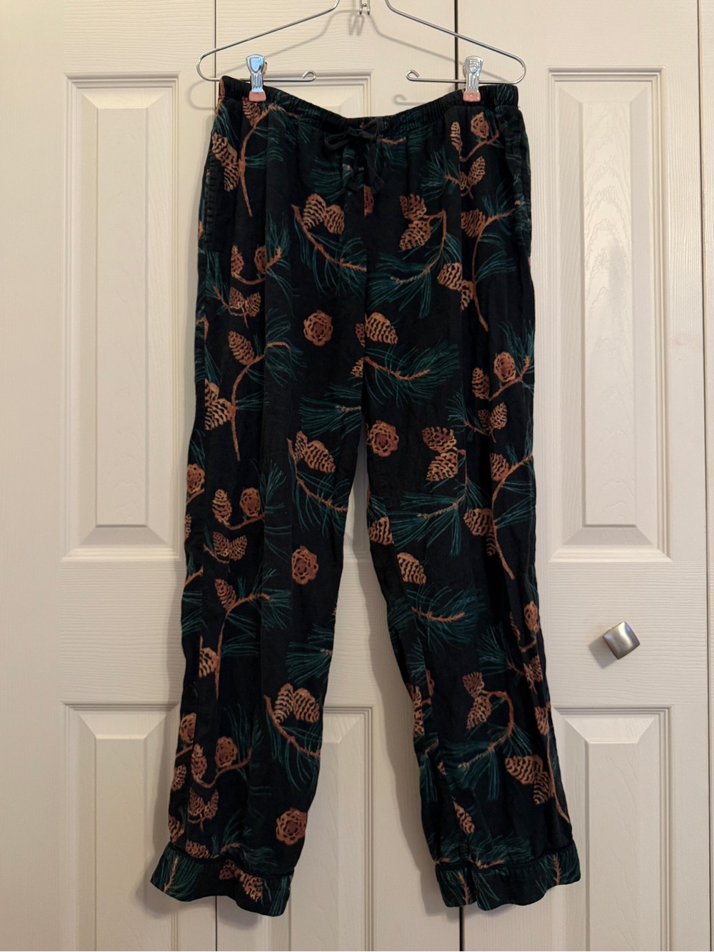 Stars Above Pinecone Forest Print Pajama Pants Woodland Cozy Lounge